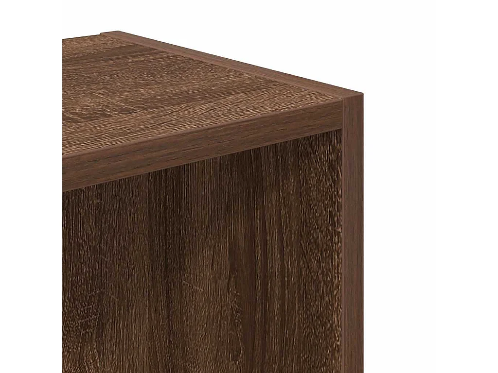 Bibliothèque chêne marron 31x24x77 cm bois d'ingénierie