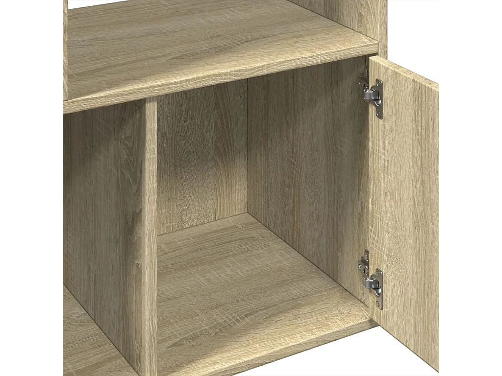 Bibliothèque chêne sonoma 70x36x189 cm bois d'ingénierie