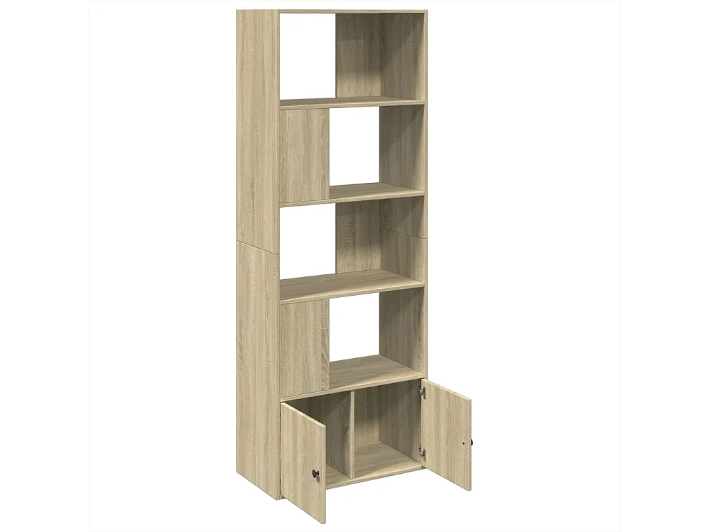 Bibliothèque chêne sonoma 70x36x189 cm bois d'ingénierie