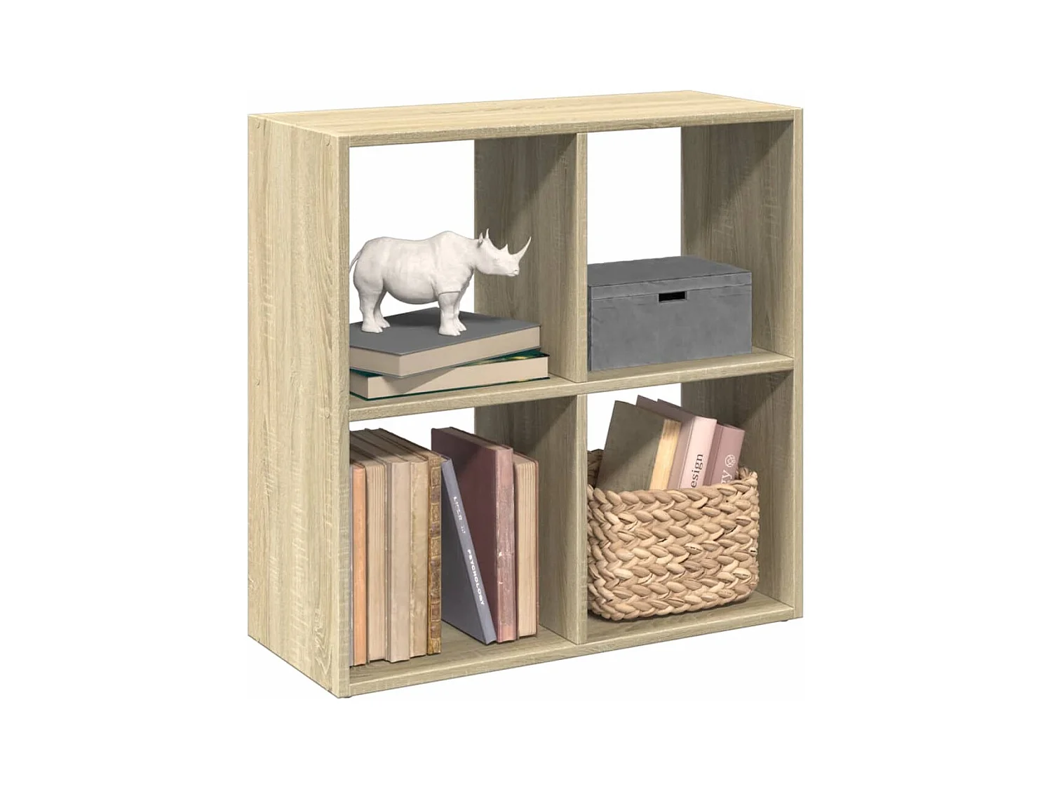 Bibliothèque séparatrice de pièce chêne sonoma 69,5x29x69,5 cm