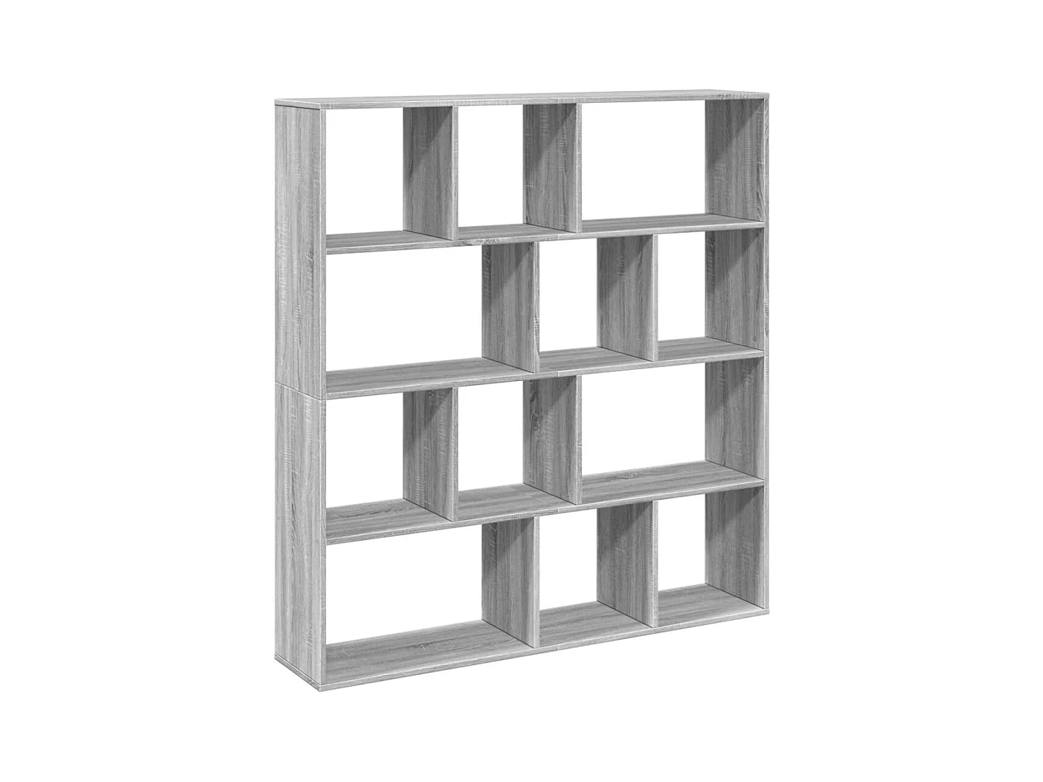 Bibliothèque sonoma gris 132x29x141,5 cm bois d'ingénierie