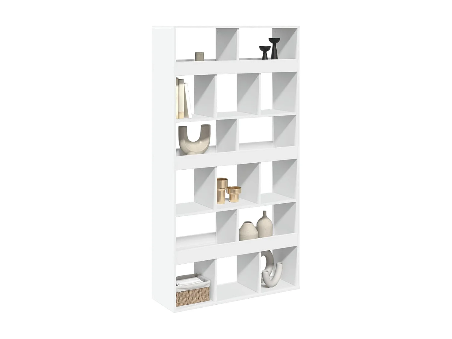 Bibliothèque / Cloison de séparation blanc 100x33x187,5 cm bois d'ingénierie