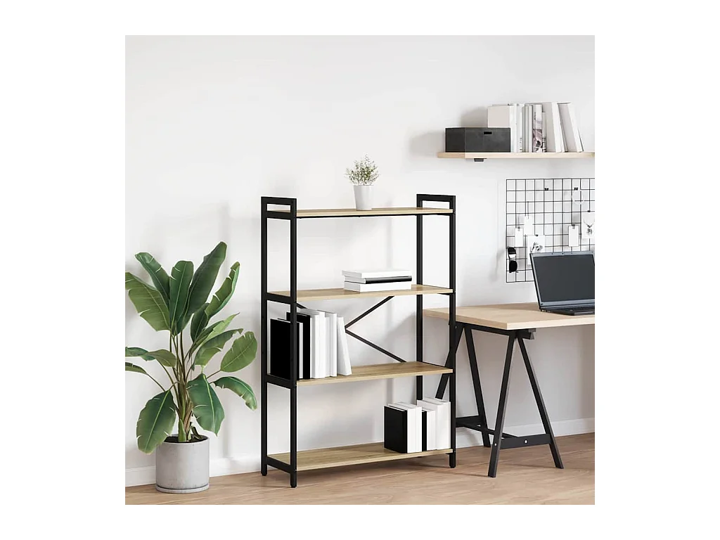 Bibliothèque Chêne sonoma 80 x 30 x 118 cm Bois d'ingénierie