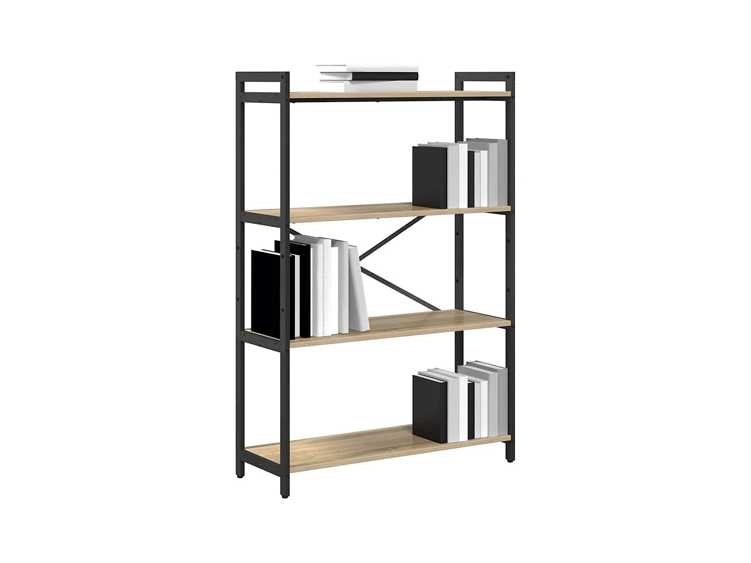 Bibliothèque Chêne sonoma 80 x 30 x 118 cm Bois d'ingénierie