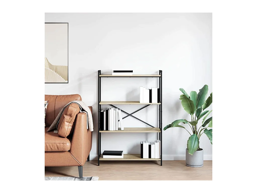 Bibliothèque Chêne sonoma 80 x 30 x 118 cm Bois d'ingénierie