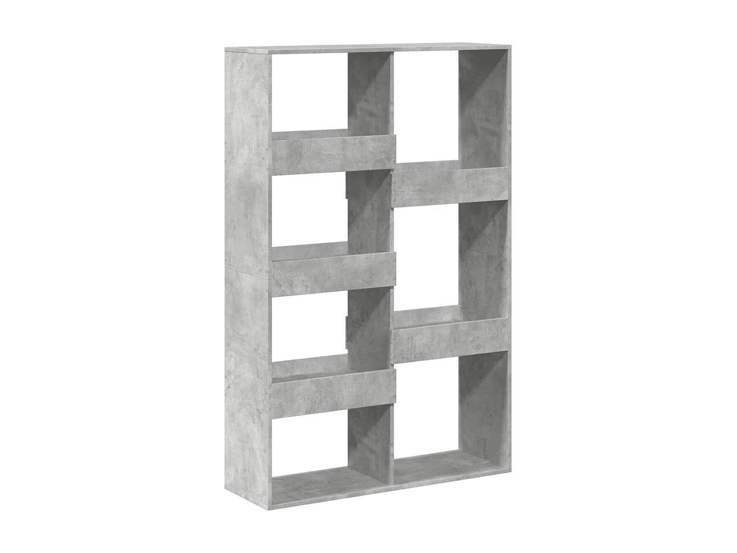 Bibliothèque gris béton 100x33x155,5 cm bois d'ingénierie