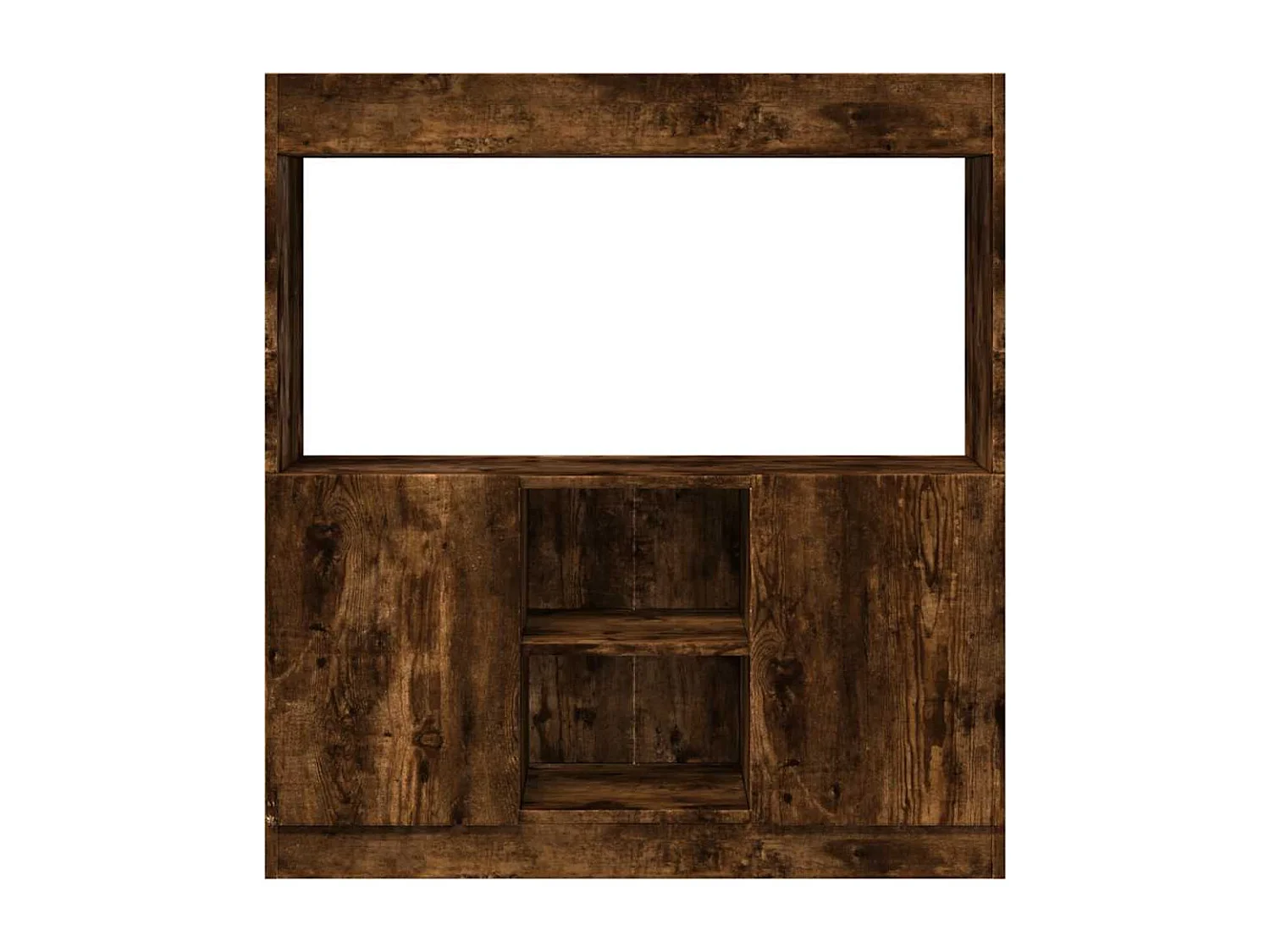 Bibliothèque chêne fumé 92x33x100 cm bois d'ingénierie