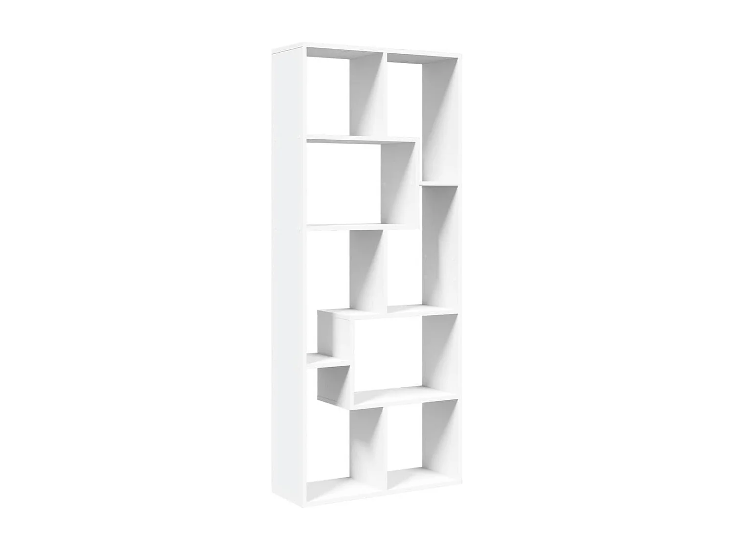 Librería divisora madera ingeniería blanca 67x25x161,5 cm