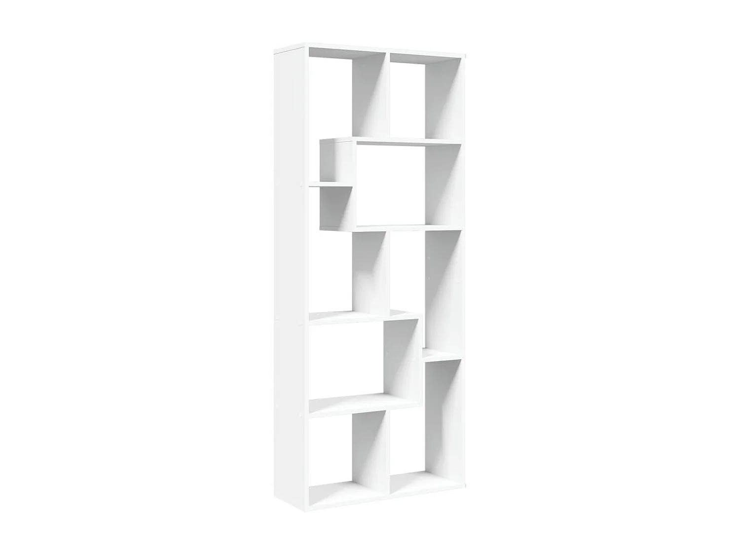 Librería divisora madera ingeniería blanca 67x25x161,5 cm