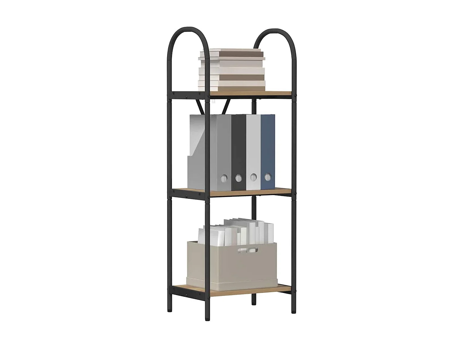 Bibliothèque chêne artisanal 40 x 30 x 109 cm Bois d'ingénierie