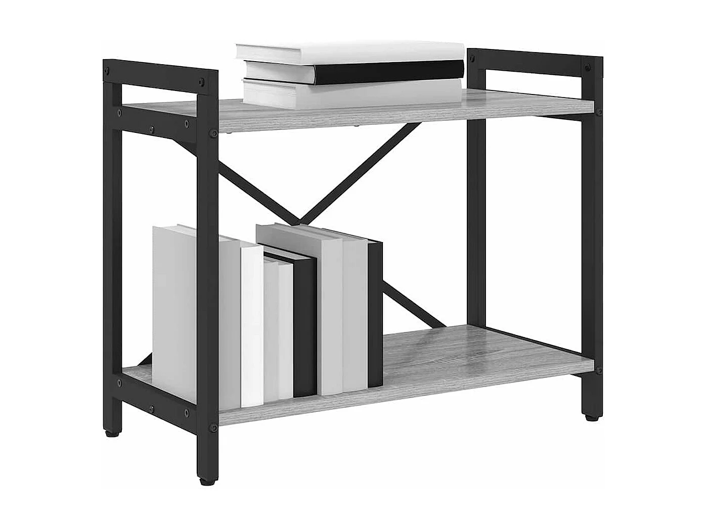 Bibliothèque Sonoma gris 60 x 30 x 48.5 cm Bois d'ingénierie