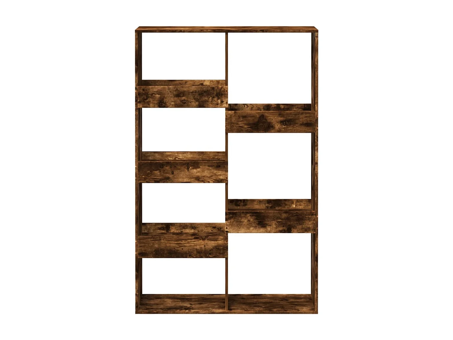 Bibliothèque / Cloison de séparation chêne fumé 100x33x155,5cm bois ingénierie