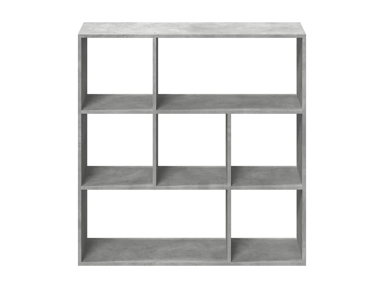 Bibliothèque séparatrice de pièce gris béton 102x29x103,5 cm