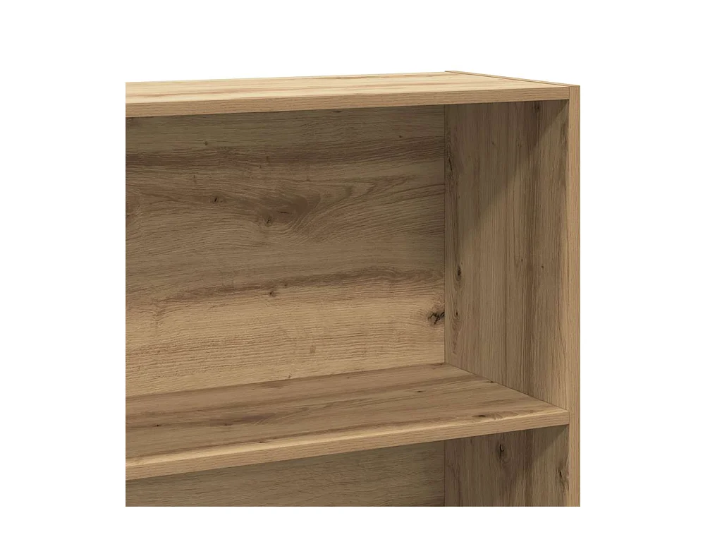 Bibliothèque chêne artisanal 80x30x189 cm bois d'ingénierie