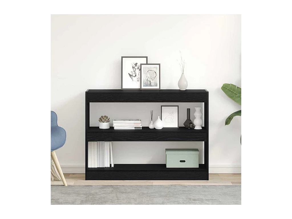 Bibliothèque Chêne noir 100 x 30 x 72 cm Bois d'ingénierie