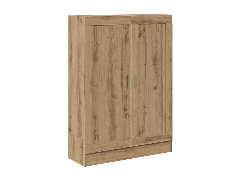 Bibliothèque chêne artisanal 82,5x30,5x115 cm bois d'ingénierie