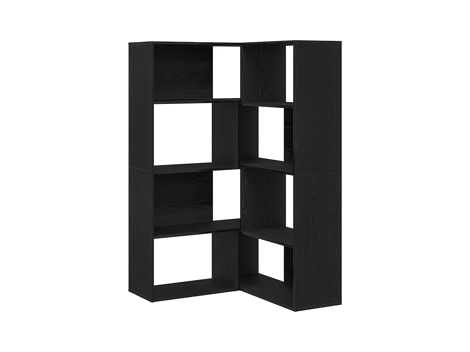 Bibliothèque Chêne noir 140 x 30 x 140 cm Bois d'ingénierie