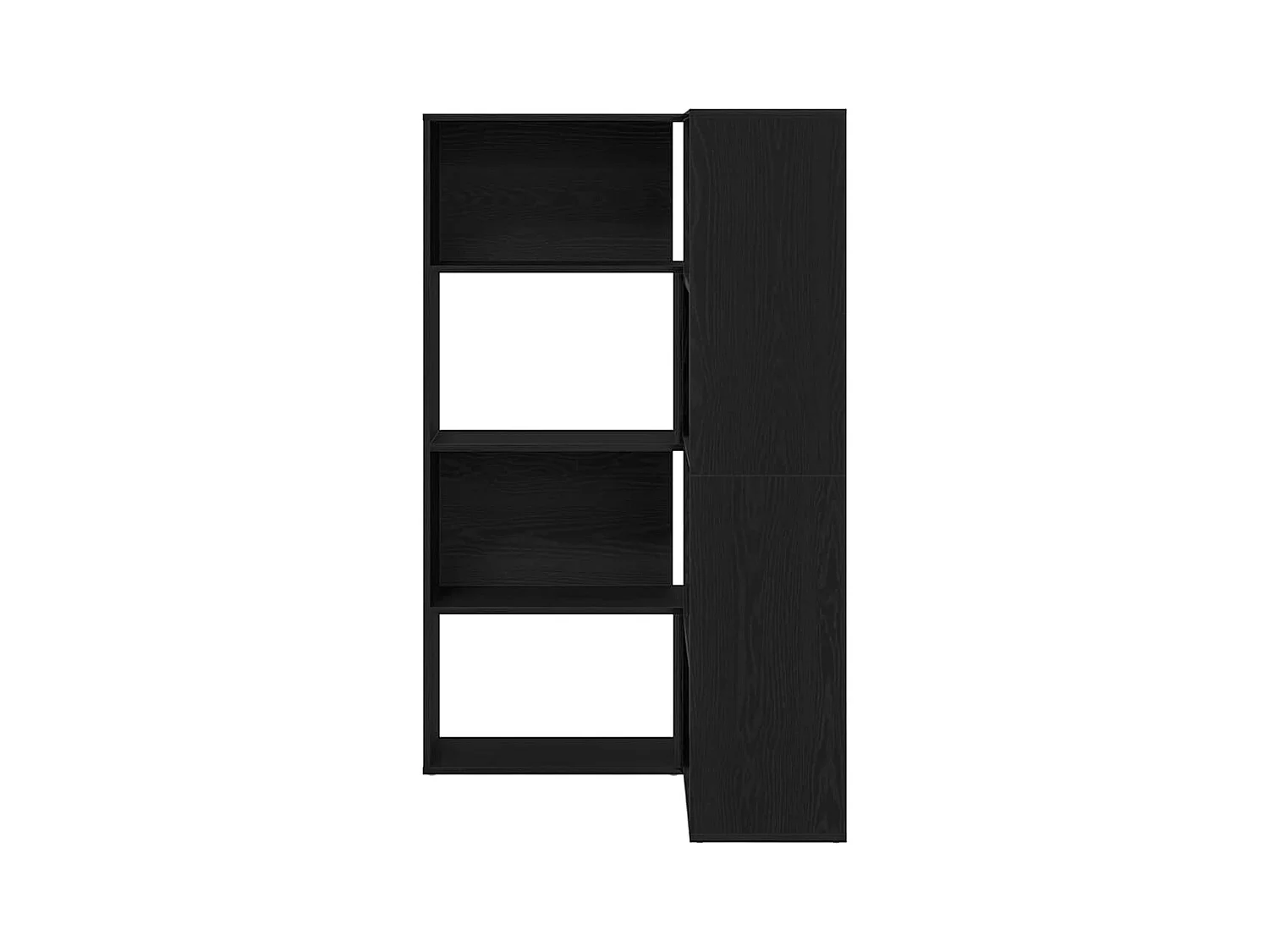 Bibliothèque Chêne noir 140 x 30 x 140 cm Bois d'ingénierie