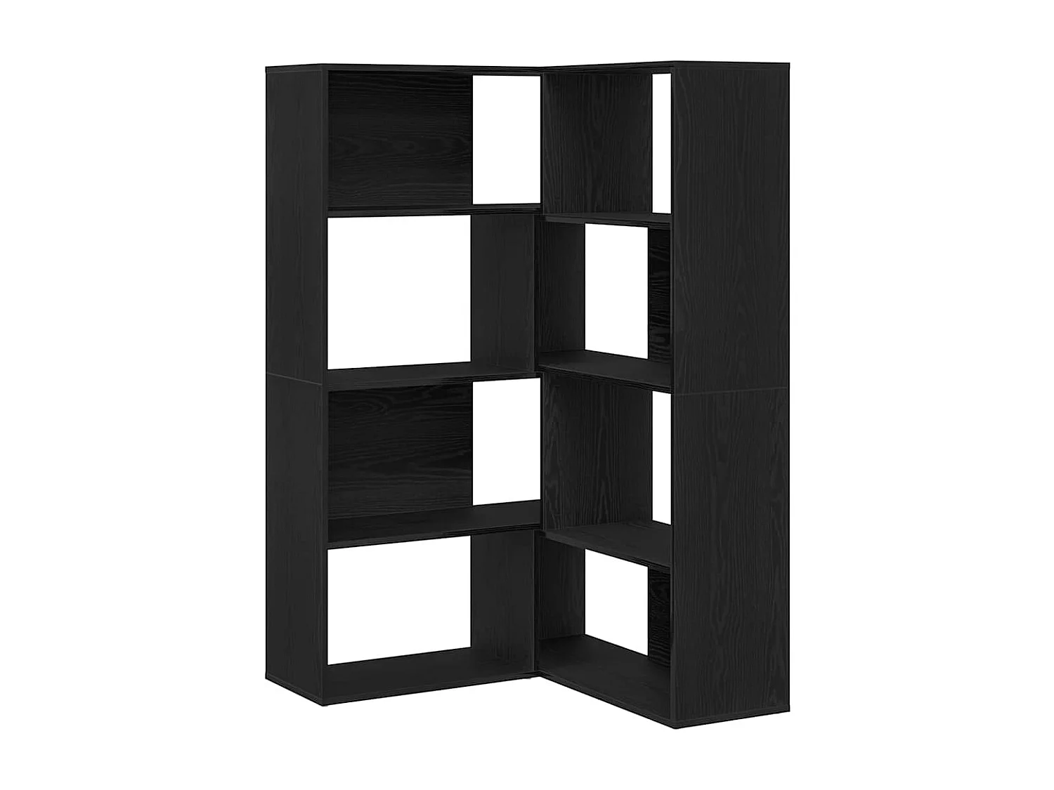 Bibliothèque Chêne noir 140 x 30 x 140 cm Bois d'ingénierie