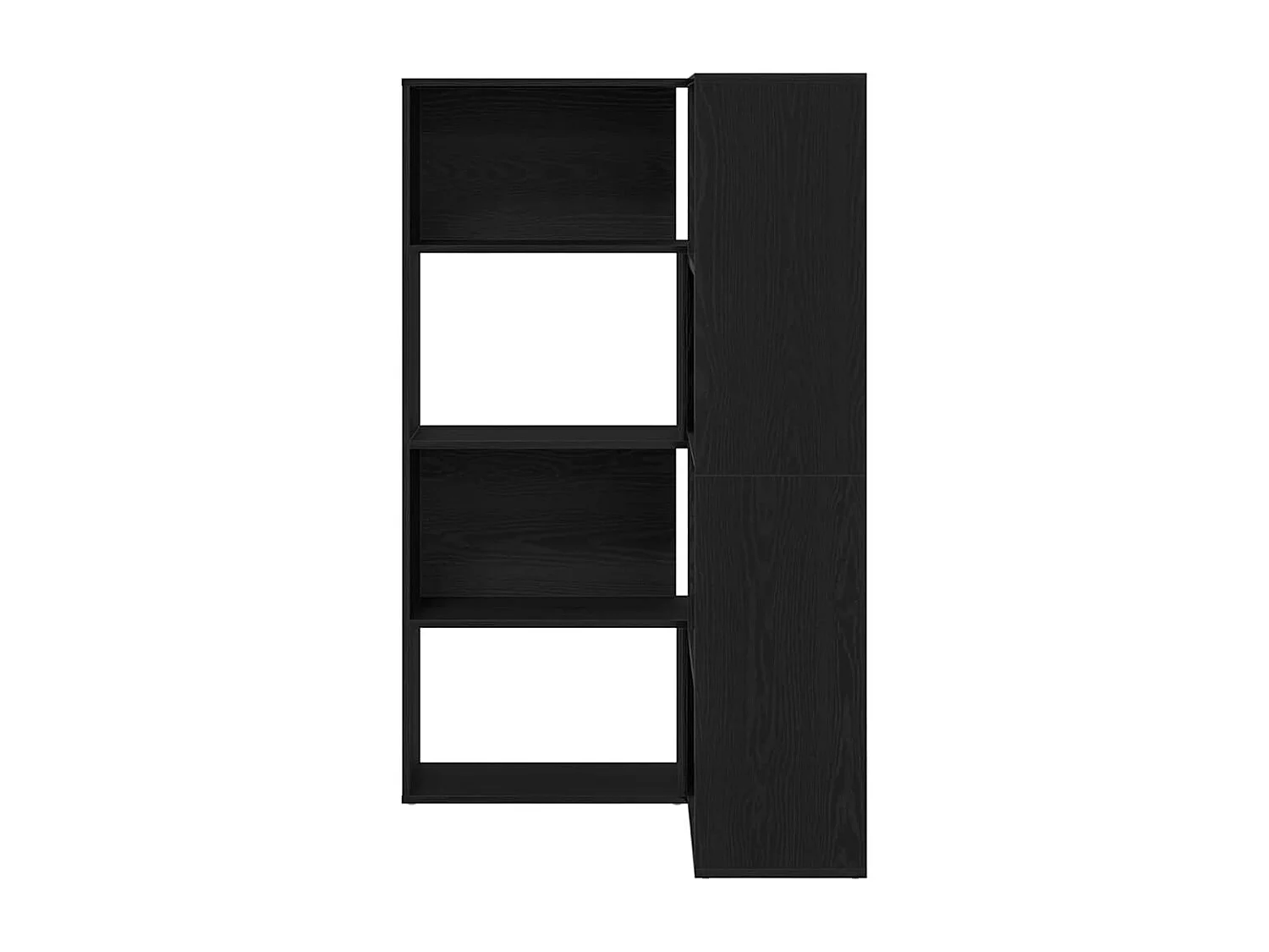 Bibliothèque Chêne noir 140 x 30 x 140 cm Bois d'ingénierie