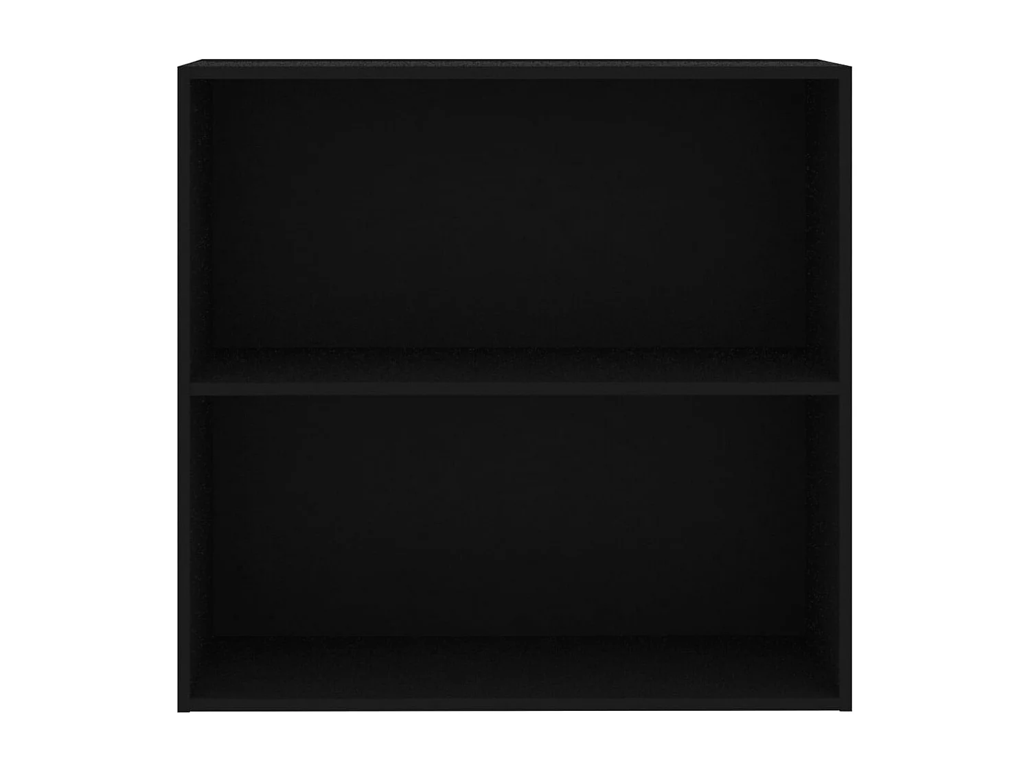 Bibliothèque noir 80x30x76,5 cm bois d'ingénierie