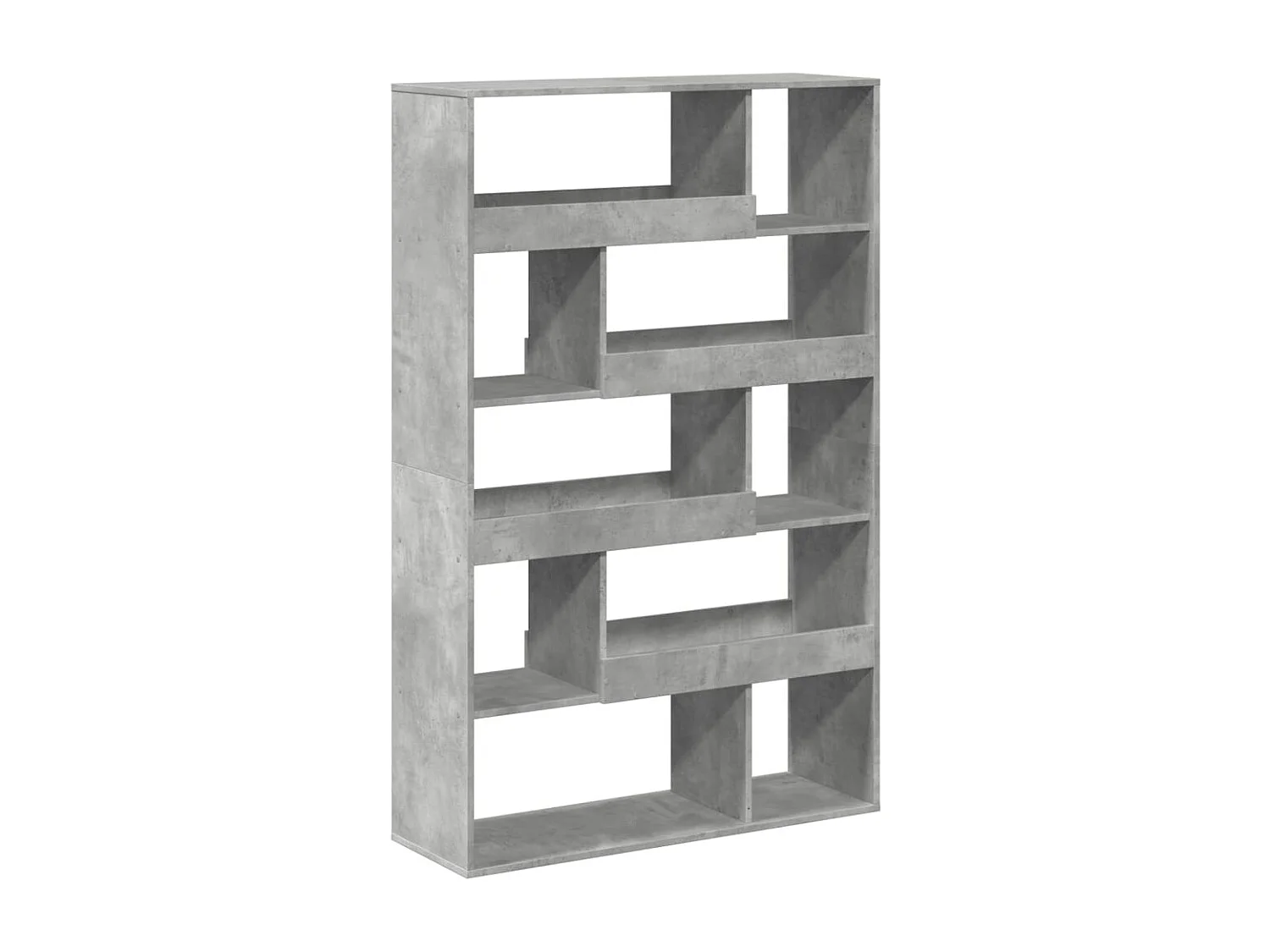 Bibliothèque / Cloison de séparation gris béton bois d'ingénierie