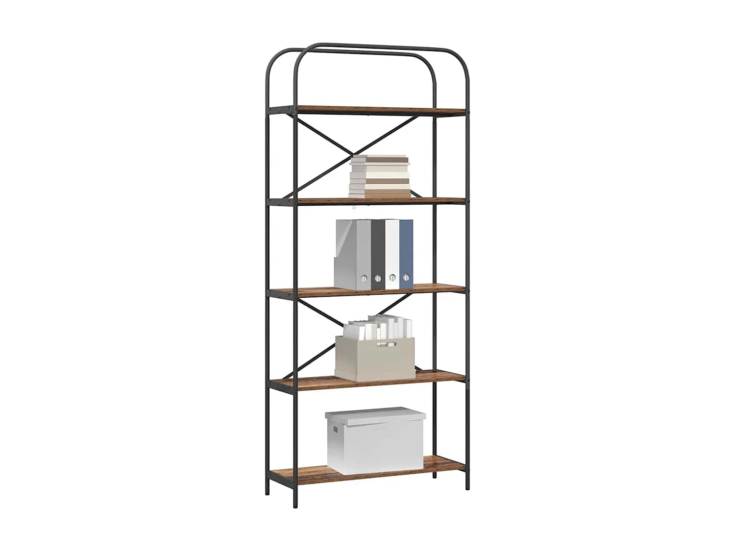 Bibliothèque Bois ancien 80 x 30 x 183 cm Bois d'ingénierie