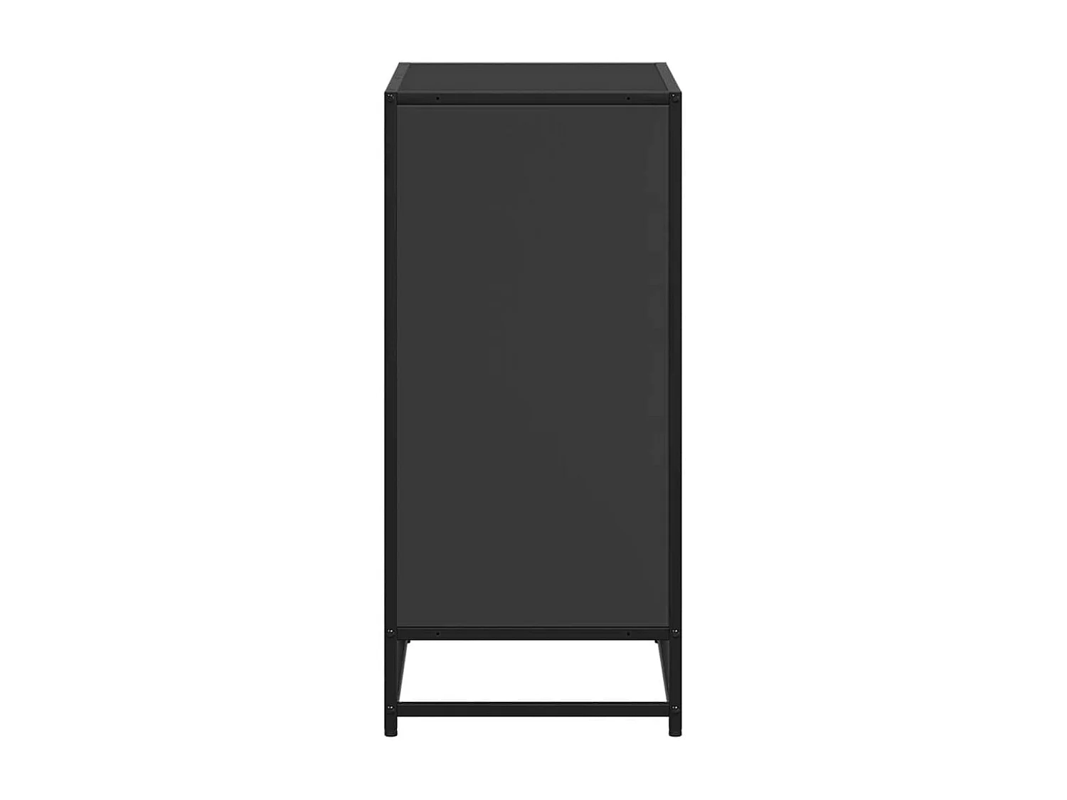 Bibliothèque noir 60x35x76 cm bois d'ingénierie