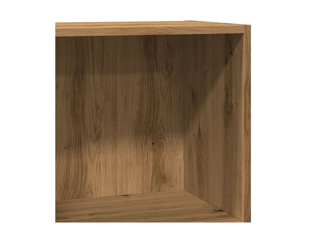 Bibliothèque chêne artisanal 40x24x76 cm bois d'ingénierie