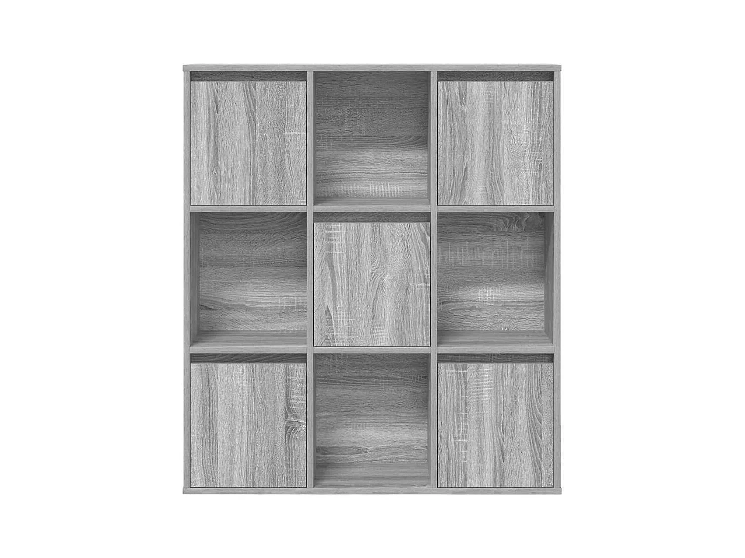 Estantería de madera de ingeniería gris sonoma 89x24x101,5 cm