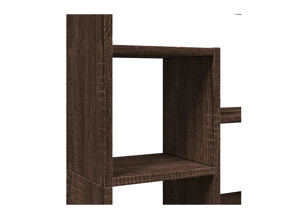 Bibliothèque chêne marron 72x20x120 cm bois d'ingénierie