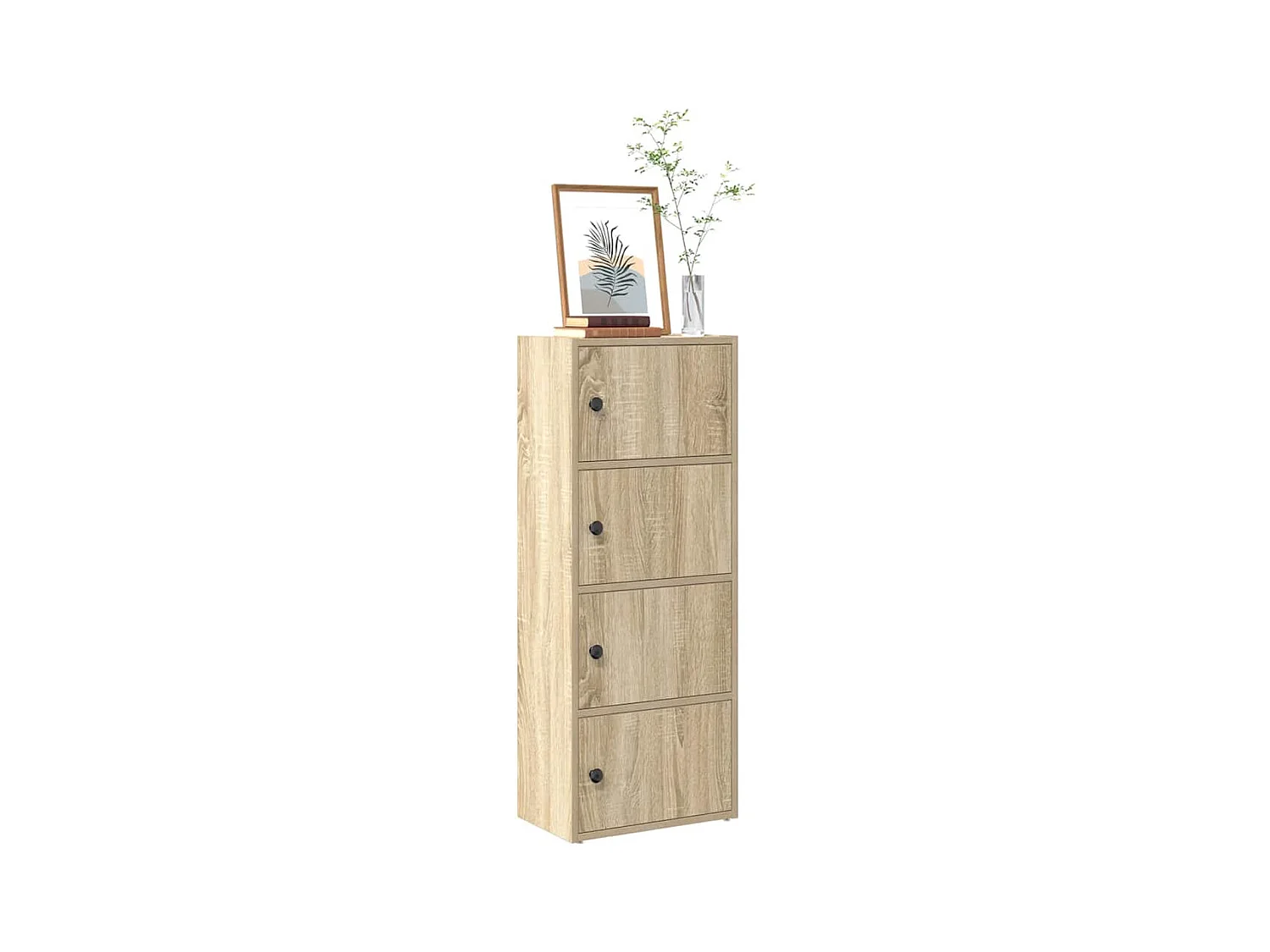 Bibliothèque chêne sonoma 40x24x102 cm bois d'ingénierie