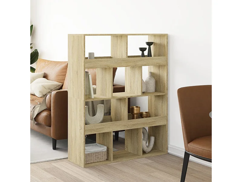 Separador de ambientes madera roble Sonoma 100x33x125,5 cm