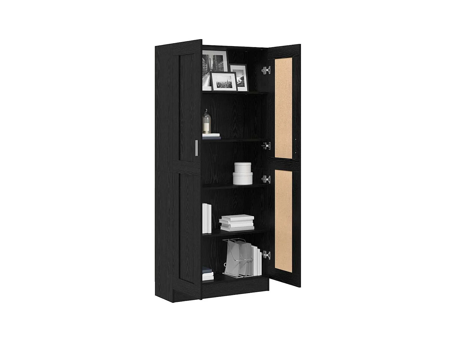 Bibliothèque Chêne noir 82.5 x 30.5 x 185 cm Bois d'ingénierie