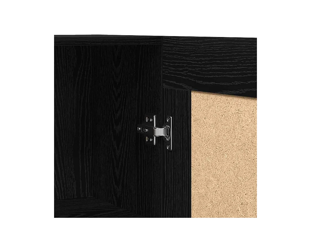 Bibliothèque Chêne noir 82.5 x 30.5 x 185 cm Bois d'ingénierie