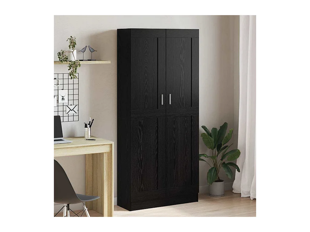 Estantería para libros Roble negro 82.5 x 30.5 x 185 cm