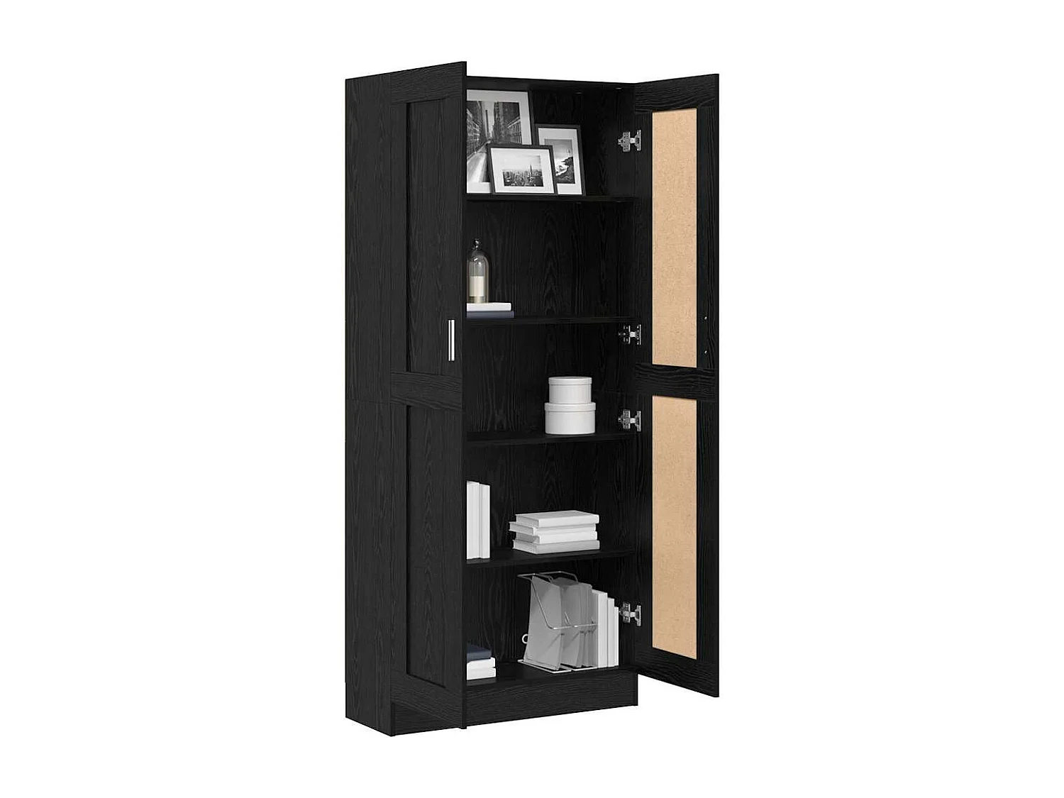 Bibliothèque Chêne noir 82.5 x 30.5 x 185 cm Bois d'ingénierie