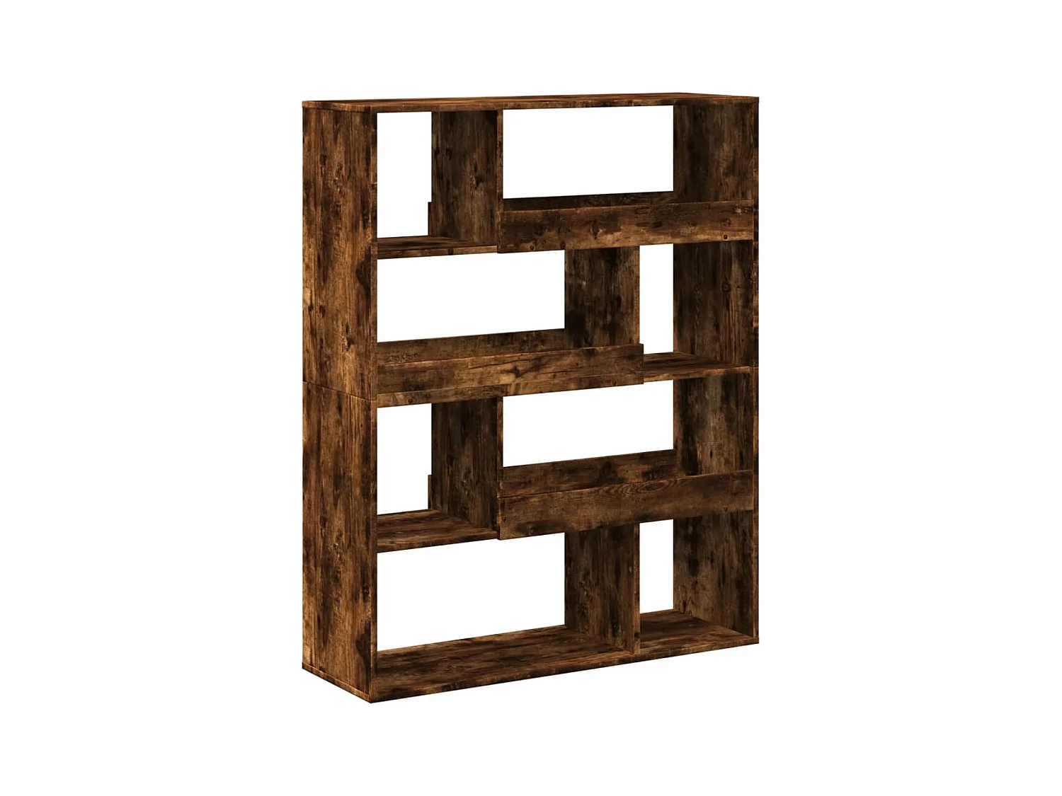 Bibliothèque / Cloison de séparation chêne fumé bois d'ingénierie