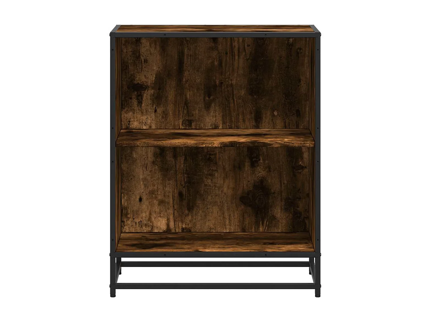 Bibliothèque chêne fumé 60x35x76 cm bois d'ingénierie