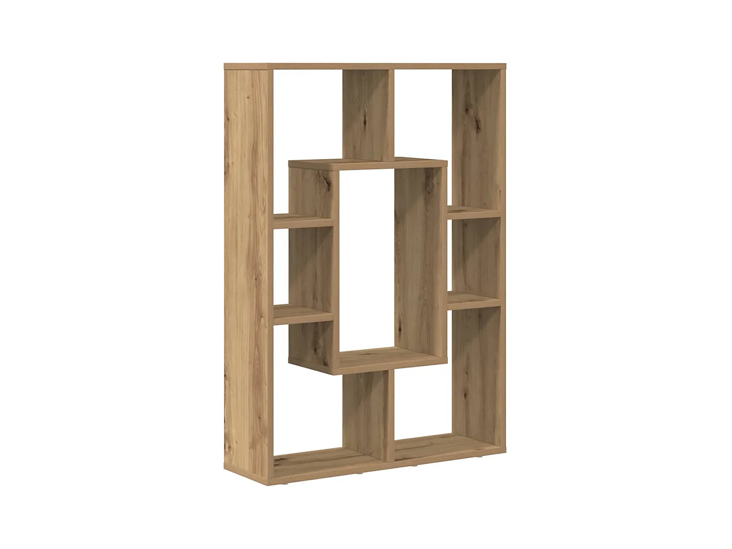 Bibliothèque chêne artisanal 63x20x90 cm bois d'ingénierie