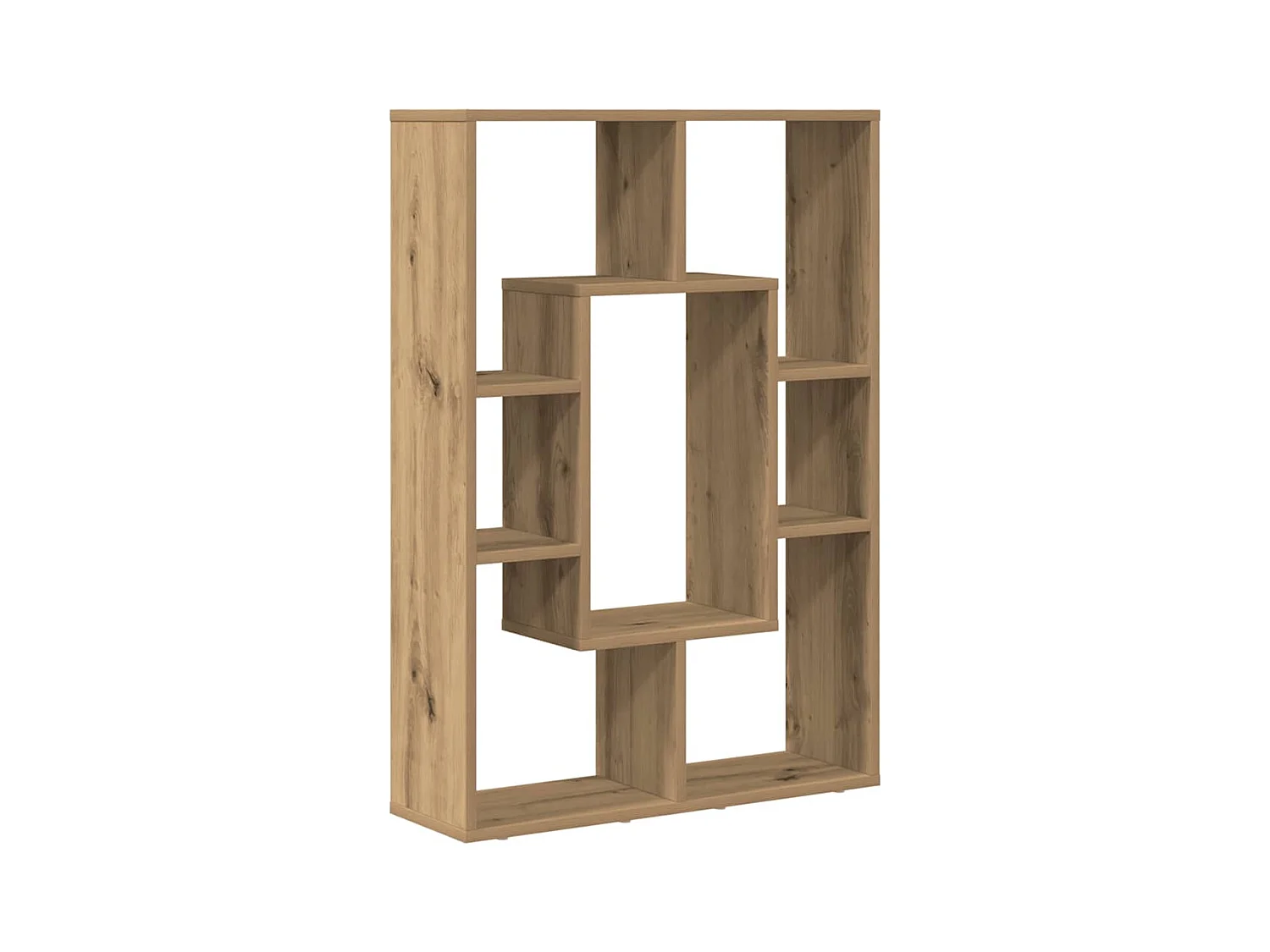 Bibliothèque chêne artisanal 63x20x90 cm bois d'ingénierie