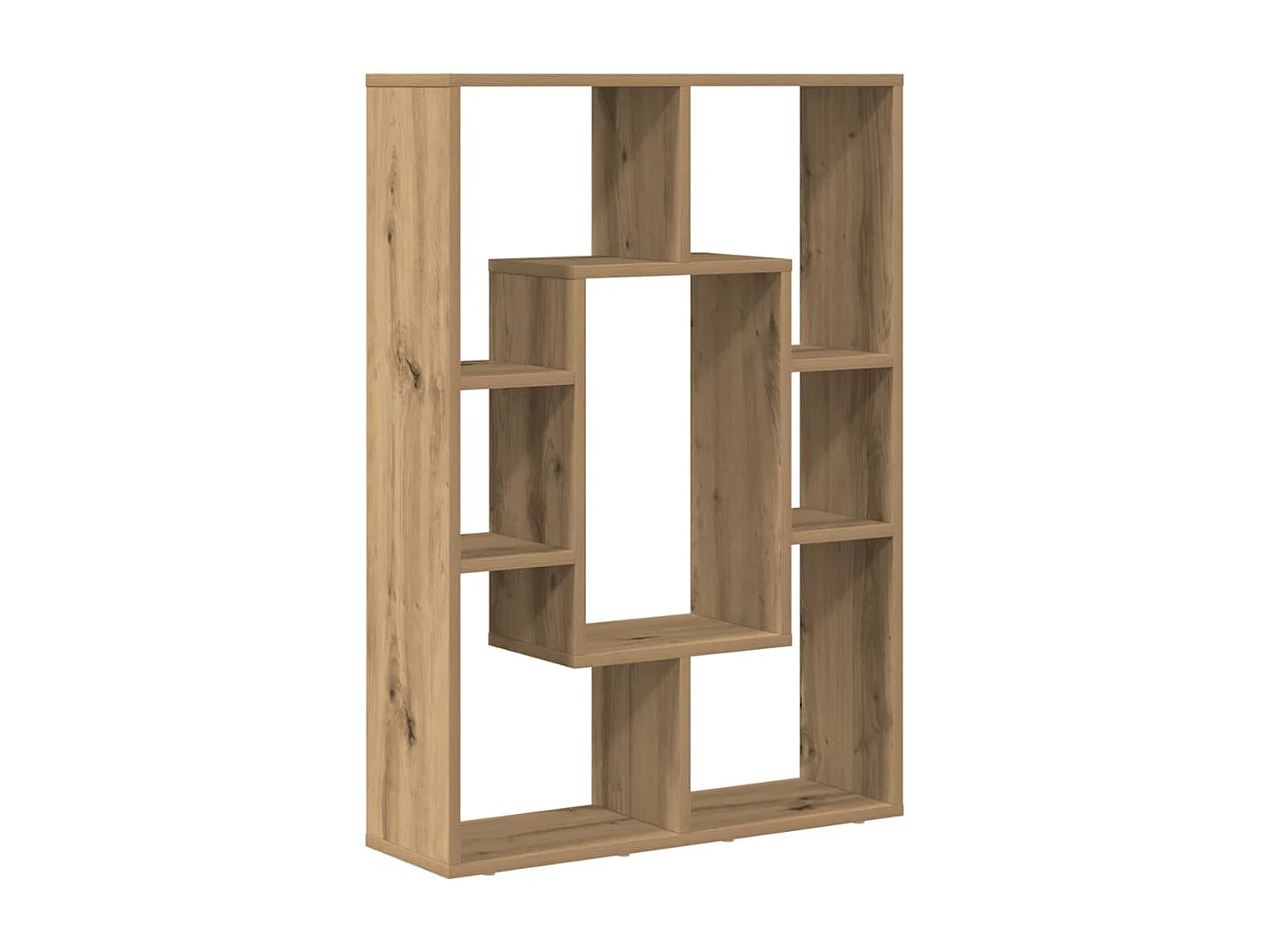 Bibliothèque chêne artisanal 63x20x90 cm bois d'ingénierie