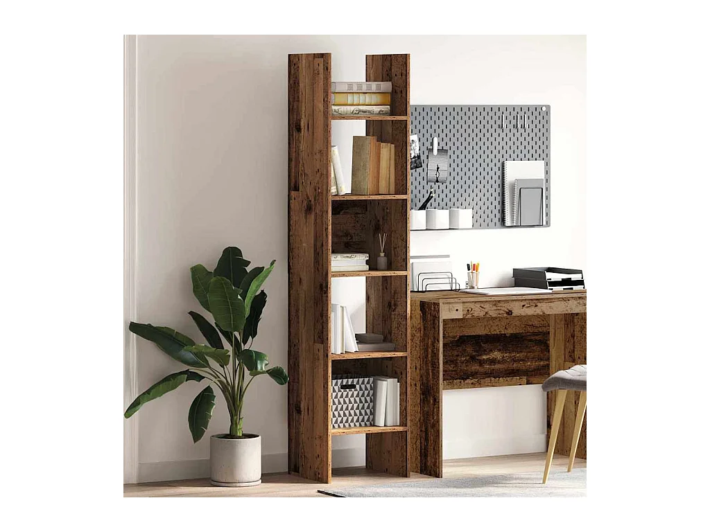 Bibliothèque Bois ancien 40 x 35 x 180 cm Bois d'ingénierie