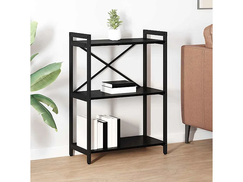 Bibliothèque Chêne noir 60 x 30 x 83 cm Bois d'ingénierie