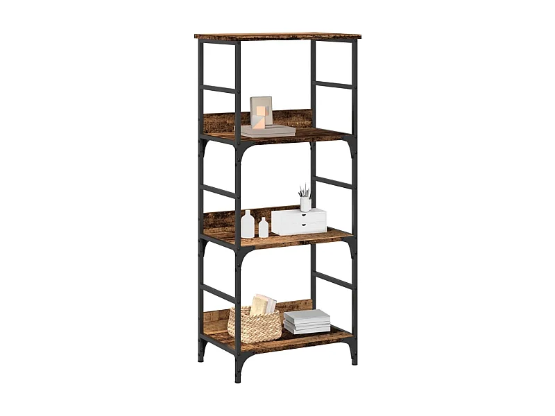 Bibliothèque vieux bois 50x33x117,5 cm bois d'ingénierie