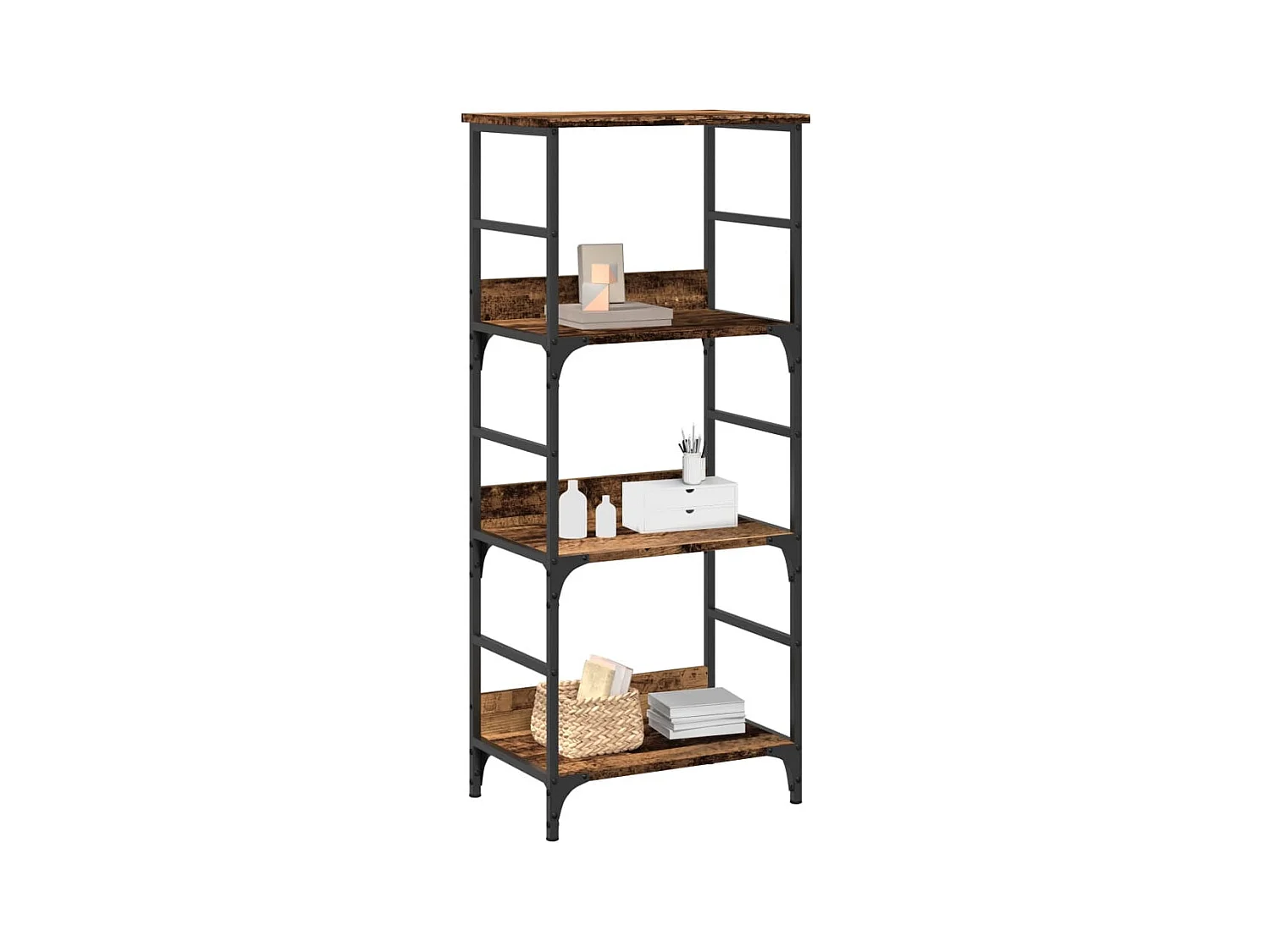 Bibliothèque vieux bois 50x33x117,5 cm bois d'ingénierie