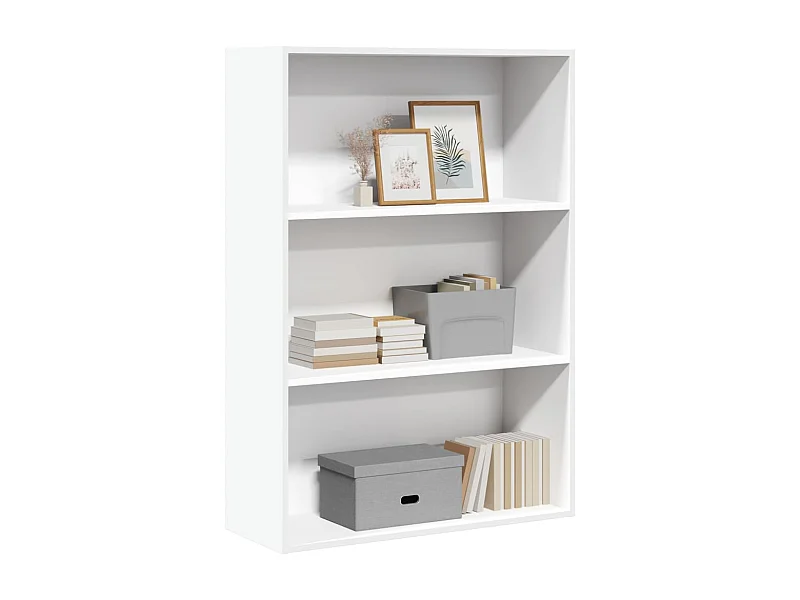 Bibliothèque blanc 80x30x114 cm bois d'ingénierie