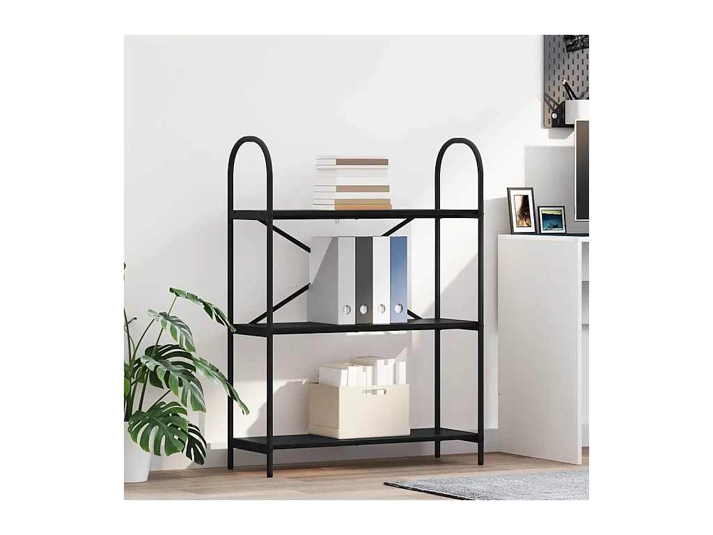 Estante de libros Roble negro 80 x 30 x 109 cm