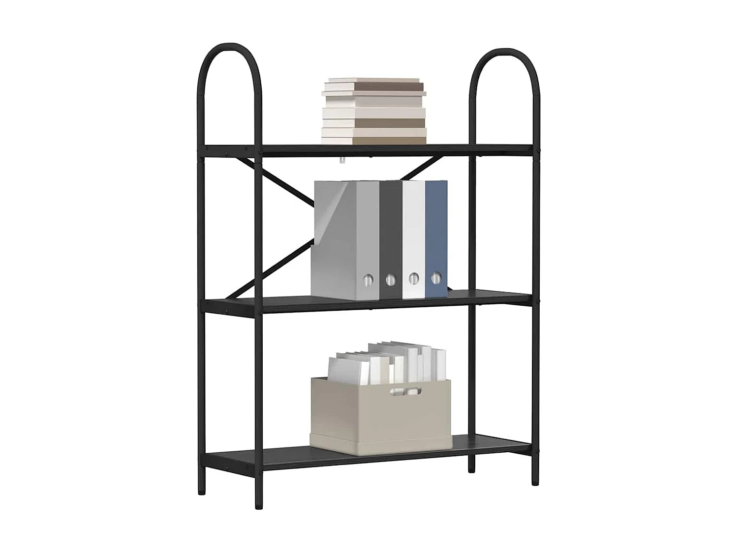 Bibliothèque Chêne noir 80 x 30 x 109 cm Bois d'ingénierie