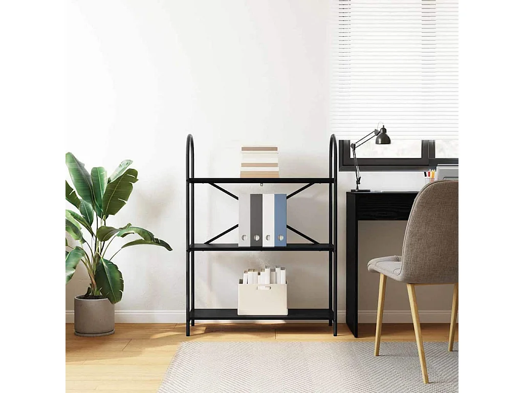 Bibliothèque Chêne noir 80 x 30 x 109 cm Bois d'ingénierie